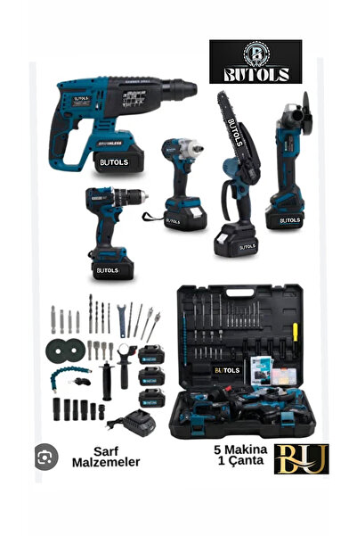 Saatistan Pratik ve dayanıklı 5 li matkap seti, çeşitli projeler için ideal s...