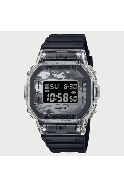 G-SHOCK Men's Black Digital Silicone Strap Watch - DW-5600SKC-1DR