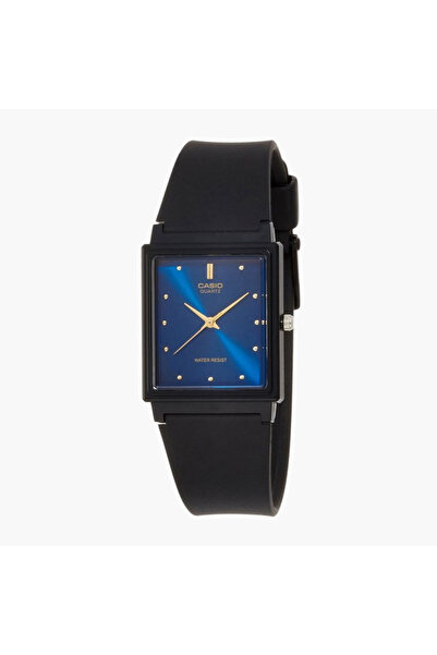 Casio Men's Black Analog Resin Strap Watch -MQ-38-2ADF