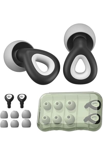 Saharaz مجموعة سدادات أذن عازلة للضوضاء، مصنوعة من السيليكون فائق النعومة والراحة، سدادات أذن مقاومة للماء للسباحة