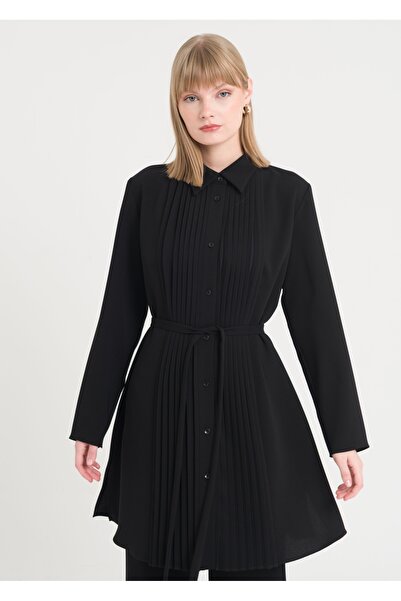 Armağan Pleated Detailed Belted Tunic