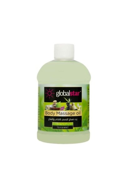 Globalstar Global Star Massage Oil with Green Tea and Mint Scent, 500 ml