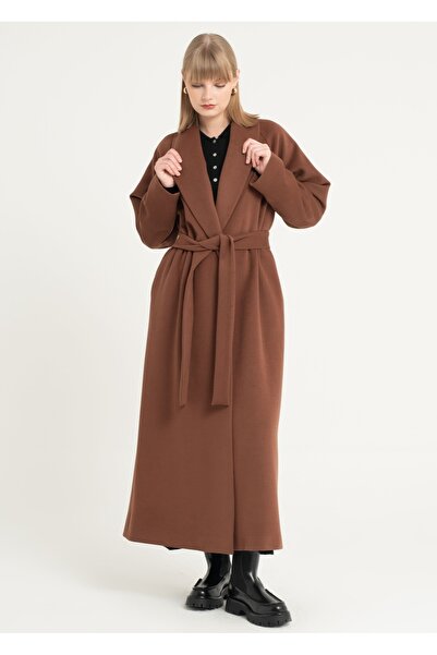 Armağan Şal Yaka Kemerli Manto