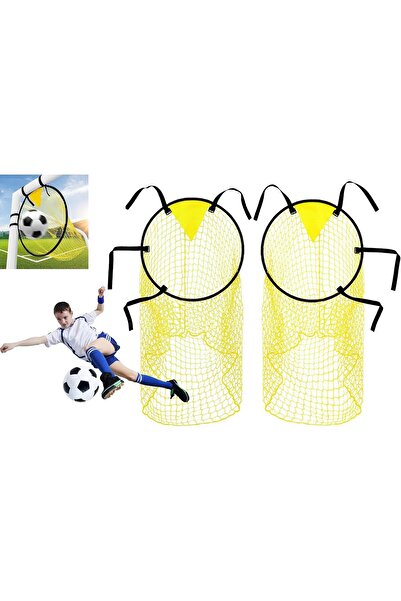 Saharaz 2-Pack Football Goal Set, Soccer Training Equipment With Targets, Top Bins Practice Bag