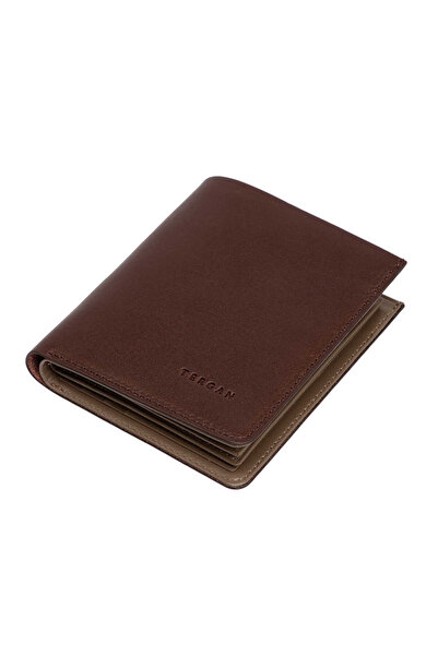 Tergan Brown Genuine Leather Men's Wallet - S1Ce00001672-V2K