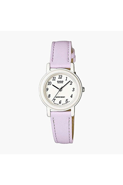 Casio Women's Purple Analog Leather Strap Watch -LQ-139L-6BDF