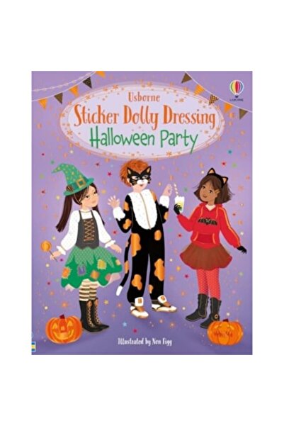 Usborne Sticker Dolly Dressing Halloween Party - Sticker Book Halloween Party