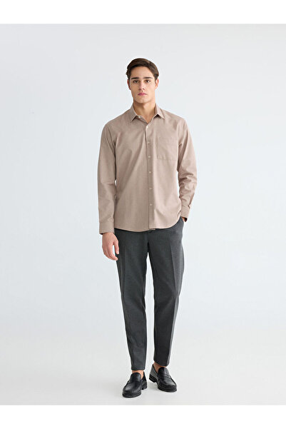 LC Waikiki بنطلون تشينو رجالي كلاسيكي من LCWAIKIKI بلون أنثراسايت ضيق