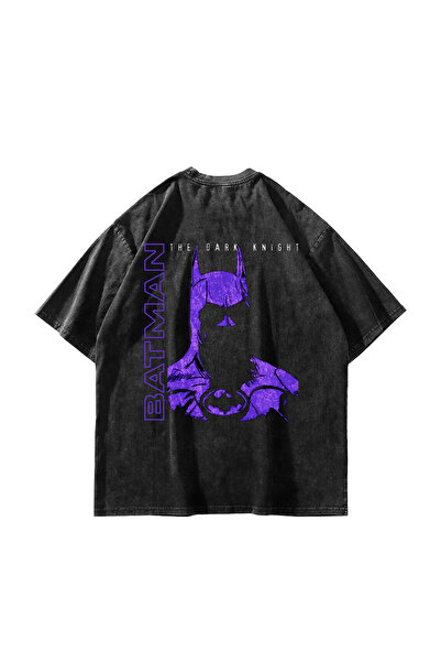 Sekizbiraltı Bat Yarita Printed Oversized Unisex Washable Black Tshirt
