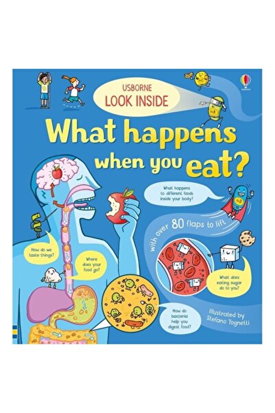 Usborne Publishing Look Inside What Happens When You Eat - Vezi ce se întâmpl...