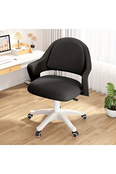 CHOIWIN كرسي مكتب مريح بمساند للذراعين - كرسي مكتب قابل لتعديل الارتفاع يدور 360 درجة مع قماش يسمح بالتهوية