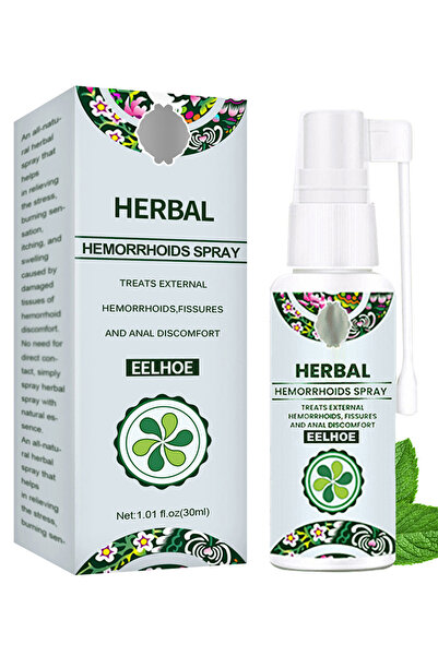 EELHOE Herbal Hemorrhoids Spray, Hemorrhoids Treatment, Relieve Discomfort, Soothe Spray 30ml