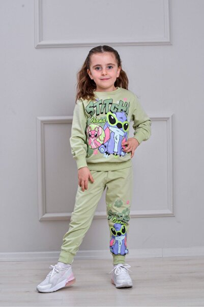 LİLLYPİCCA Costum pentru fete Swea tricou cu model și pantaloni elastici