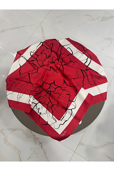 PAPLİO FERRE Γυναικείο Μεταξωτό Φουλάρι ΚΟΚΚΙΝΟ 90 x 90