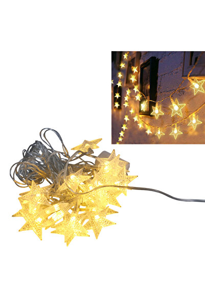 usin شريط إضاءة LED بطول 5 أمتار مكون من 20 نجمة للإضاءة الزخرفية في ضوء النه...