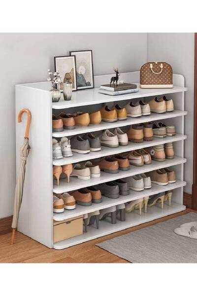 NKX 6 Layer Wooden Shoe Rack