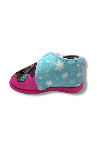 AKINAL 1008-26 Pantofi de casă pentru fete cu velcro și figurine LoL 26-32