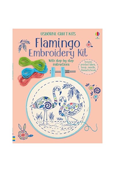 Usborne Publishing Kit de broderie: Flamingo