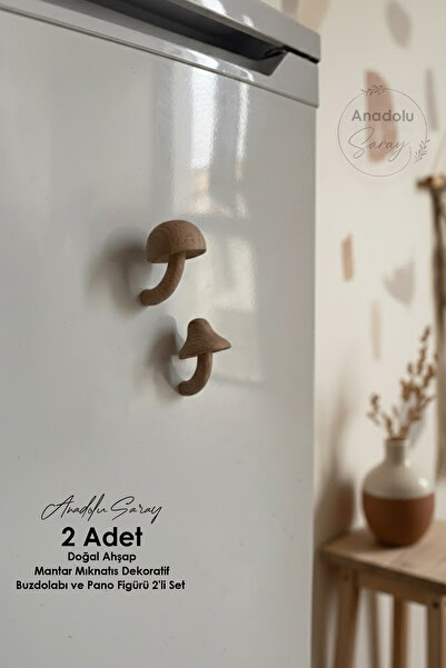 Anadolu Saray Doğal Ahşap Mantar Mıknatıs Dekoratif Buzdolabı ve Pano Figürü ...
