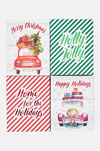 Votum مجموعة من 8 حوامل بطاقات هدايا، لون أحمر