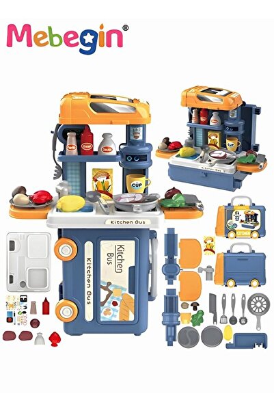 Generic Meibijin 32-Piece Portable Kids' Kitchen Playset Pretend Play Cooking...