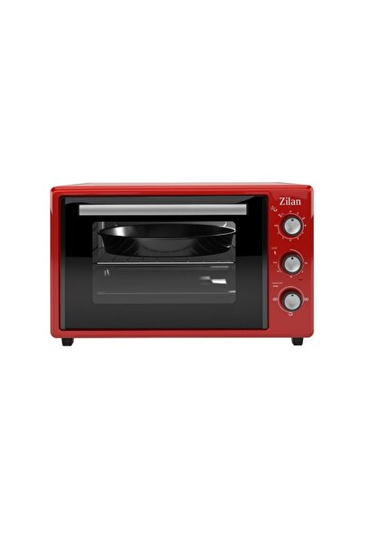 Zilan ZLN 5322 Gusto Electric Oven — 35 L, 1800 W, 3 Functions, 90-min Timer, 250°C, Red