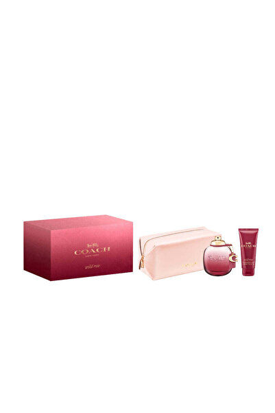 Coach Wild Rose For Women Set Eau De Parfum 90ml + Bl 100ml + Pouch