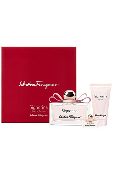 Salvatore Ferragamo Signorina For Women Set Eau De Parfum 100ml+ Eau De Parfum 15ml + Bl 50ml