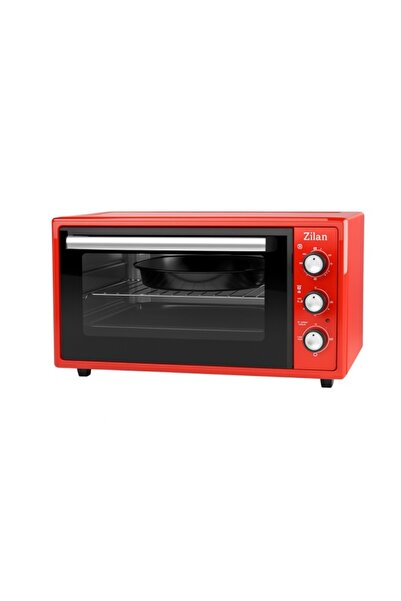 Zilan ZLN 5650 Electric Oven, 2000 W, 45 L, 3 Power Levels, 90 min Timer, Red