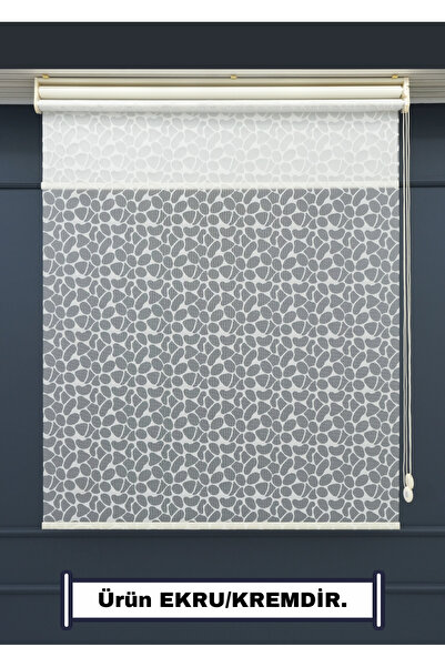 ESDEH Çift Mekanizmalı TÜL+STOR Güneşlik Perde - Çiftli Sistem - 2 Perde TEK ...