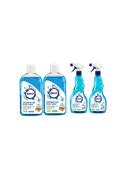 Igienol Igienol Cleaning Set: 2x Universal Disinfectant 1L Blue Fresh + 2x Mu...