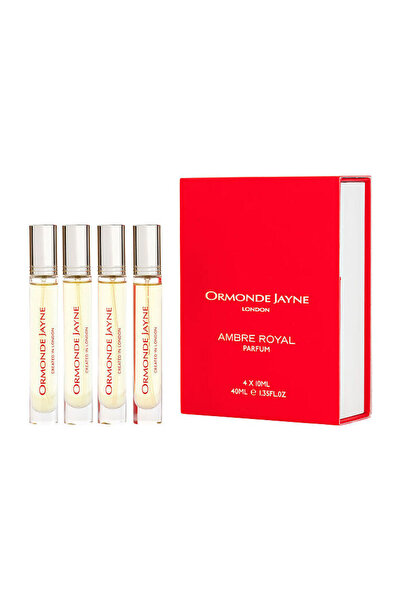 Ormonde Jayne عطر أمبر رويال للجنسين، 4 × 10 مل، مجموعة سفر صغيرة