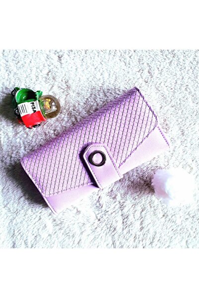 Produse.Top Portofel dama mov din piele ecologica inchidere cu capsa si desig...