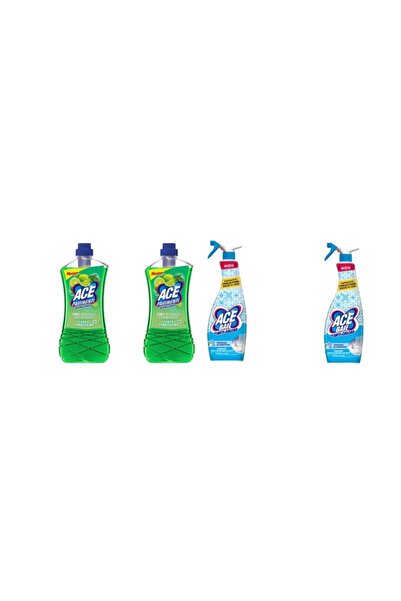 ACE Set Curatenie Ace: 2x Solutie Pardo Fara Clor 1L Lime Menta + 2x Spray Baie 650ml Orhidee Iasomie
