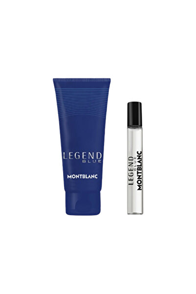 Mont Blanc Legend Blue For Men Mini Set Eau De Parfum 7.5ml + Shower Gel 30ml