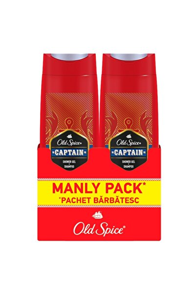 Old Spice Package: 2 x Captain Shower Gel, 400 ml