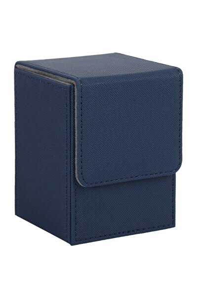 Choice10 علبة بطاقات زرقاء داكنة تتسع لأكثر من 100 بطاقة مغلفة بغلاف واحد، عل...