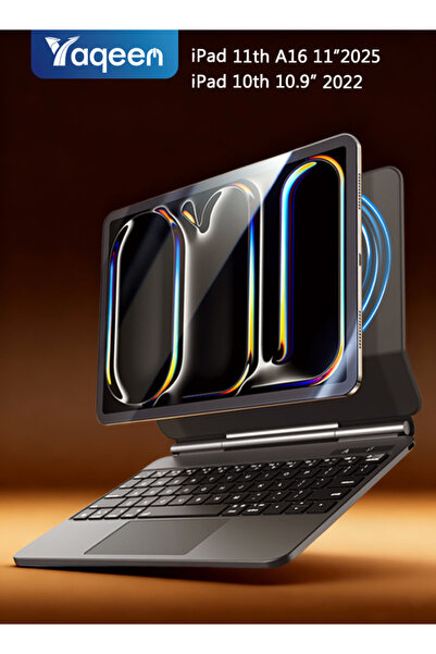 yaqeen iPad 11th Generation and And iPad 10th (A16 2025 11inch)Magic Keyboard Case