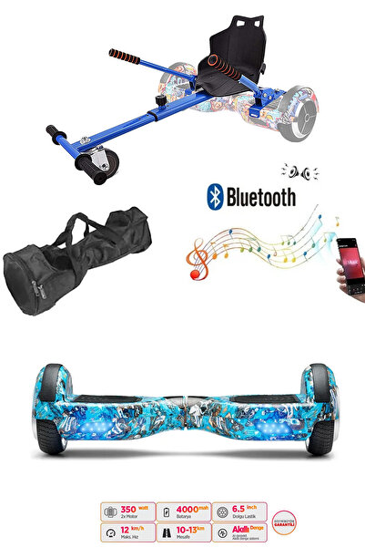 CityMate Elektrikli Kaykay Scooter Hoverboard Akıllı Denge 6.5 Inch + Hover Kart + Çanta EXTREM PAKET D