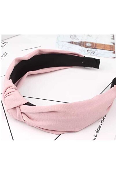 Produse.Top Bentita par roz prafuit din material textil cu nod decorativ BP05