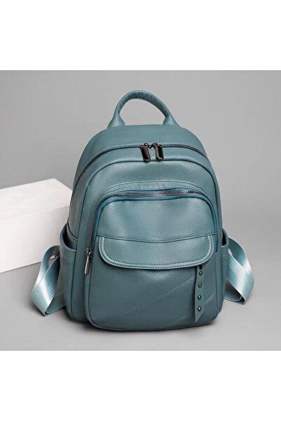 Produse.Top Rucsac Fashion albastru din piele bareta detasabila si buzunar an...