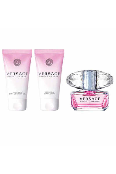 Versace Bright Crystal For Women Set Eau De Toilette 50ml + Bath & Sg 50ml + Bl 50ml