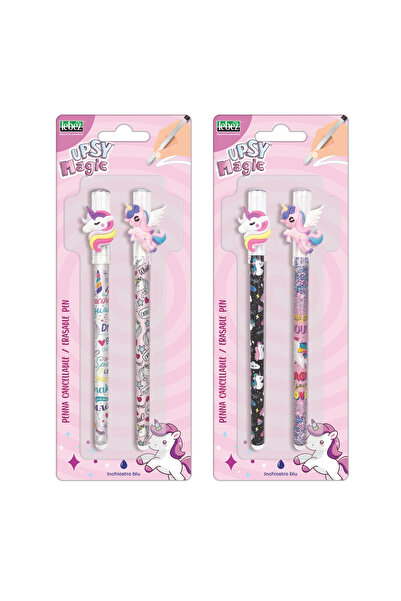 Lebez Σετ 2 στυλό που σβήνουν με κούμπωμα, Upsy Magic (φουσκάλα), για παιδιά ...