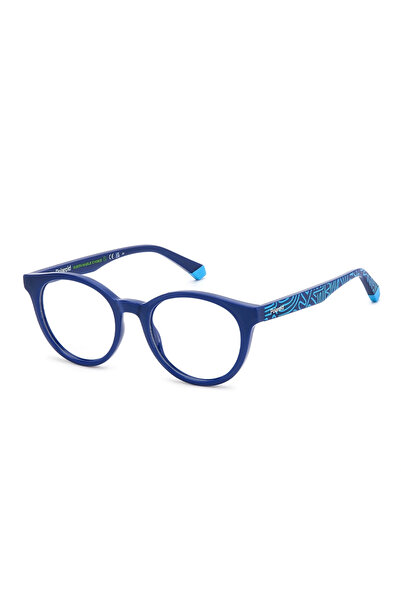 Polaroid Kids PLD D831 PJP Boys' Eyeglass Frames, Plastic, Blue, 44 mm