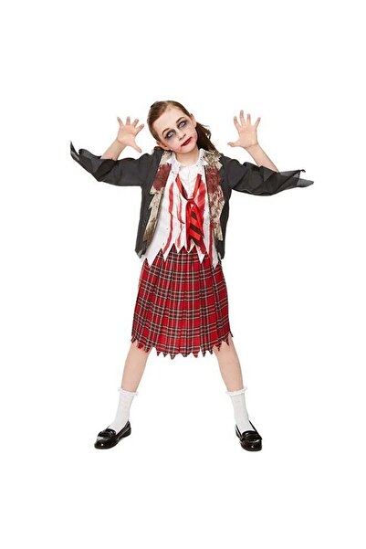 Generic زي طالبة المدرسة الزومبي للأطفال