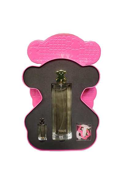 Tous طقم للنساء: او دي بارفان 50 مل + او دي بارفان 10 مل + حلقة مفاتيح