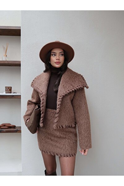 ESRAHELVACI Stamp Skirt Jacket Set