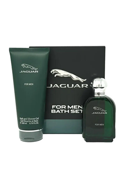 Jaguar Green For Men Eau De Toilette 100ml + Bath & Sg 200ml Travel Set