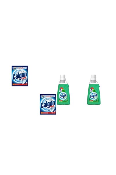 Calgon Set 4 x Variety, 2 x Anti-limescale 500g Powder, 2 x Anti-limescale Gel 750ml Hygiene+
