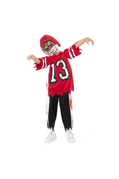 Generic Ruby's Zombie Football Costume for Kids - Red